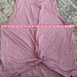 Lululemon Pink Twist-Front Tank Top